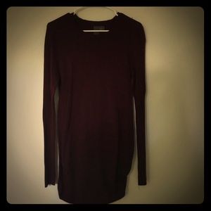 Beautiful Maroon Tunic Sweater